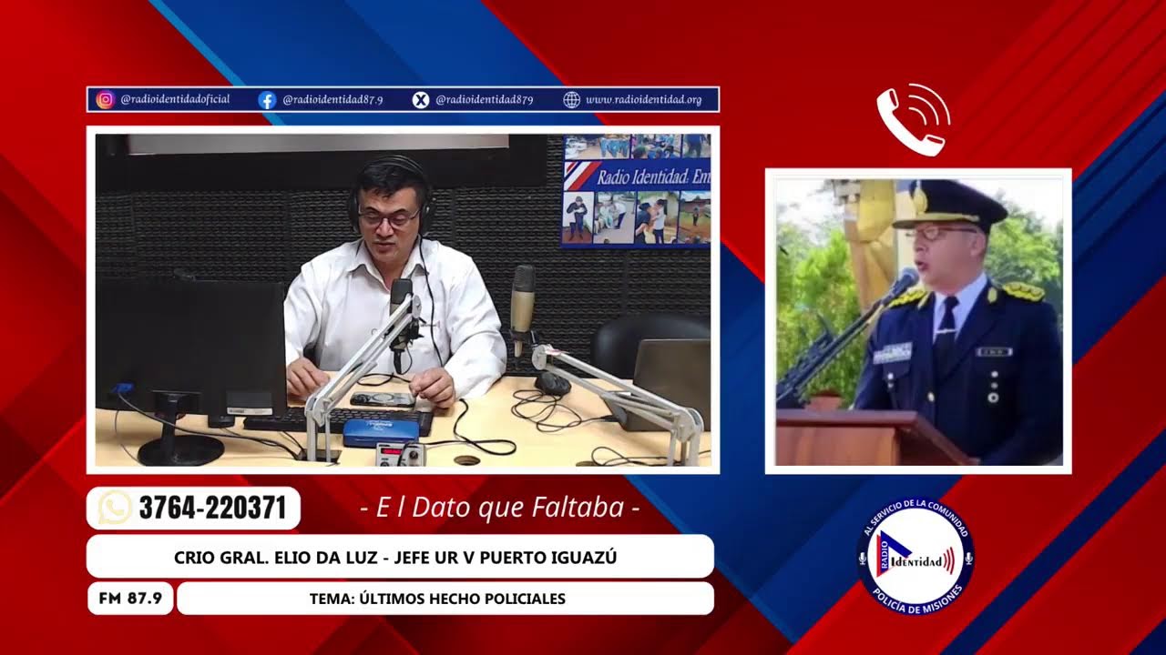 CRIO GRAL. ELIO DA LUZ - JEFE UR V PUERTO IGUAZÚ