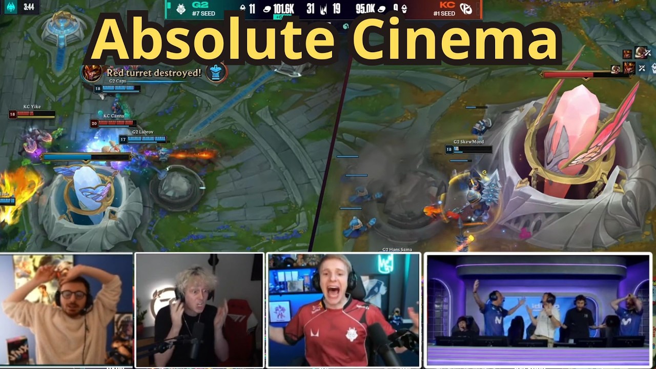 Streamers React To INSANE BASE RACE - G2 vs KC
