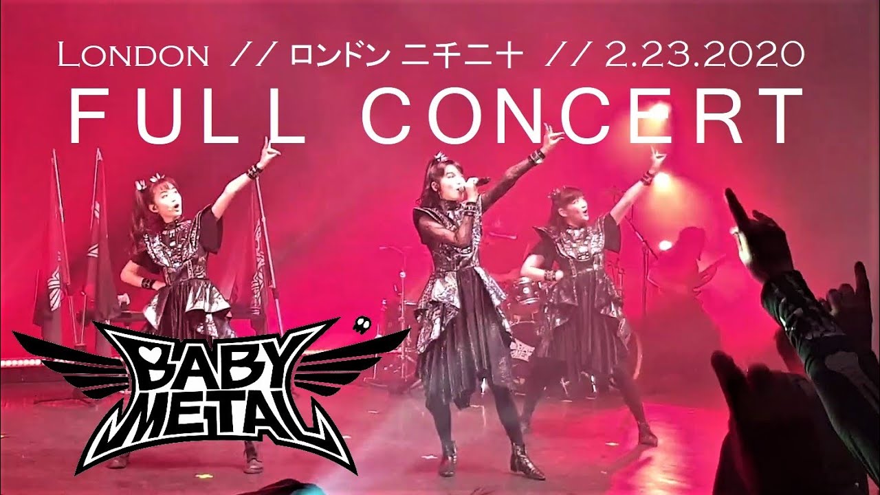 BABYMETAL ベビーメタル Live in London 2.23.20 - 60 cam compilation (HD)