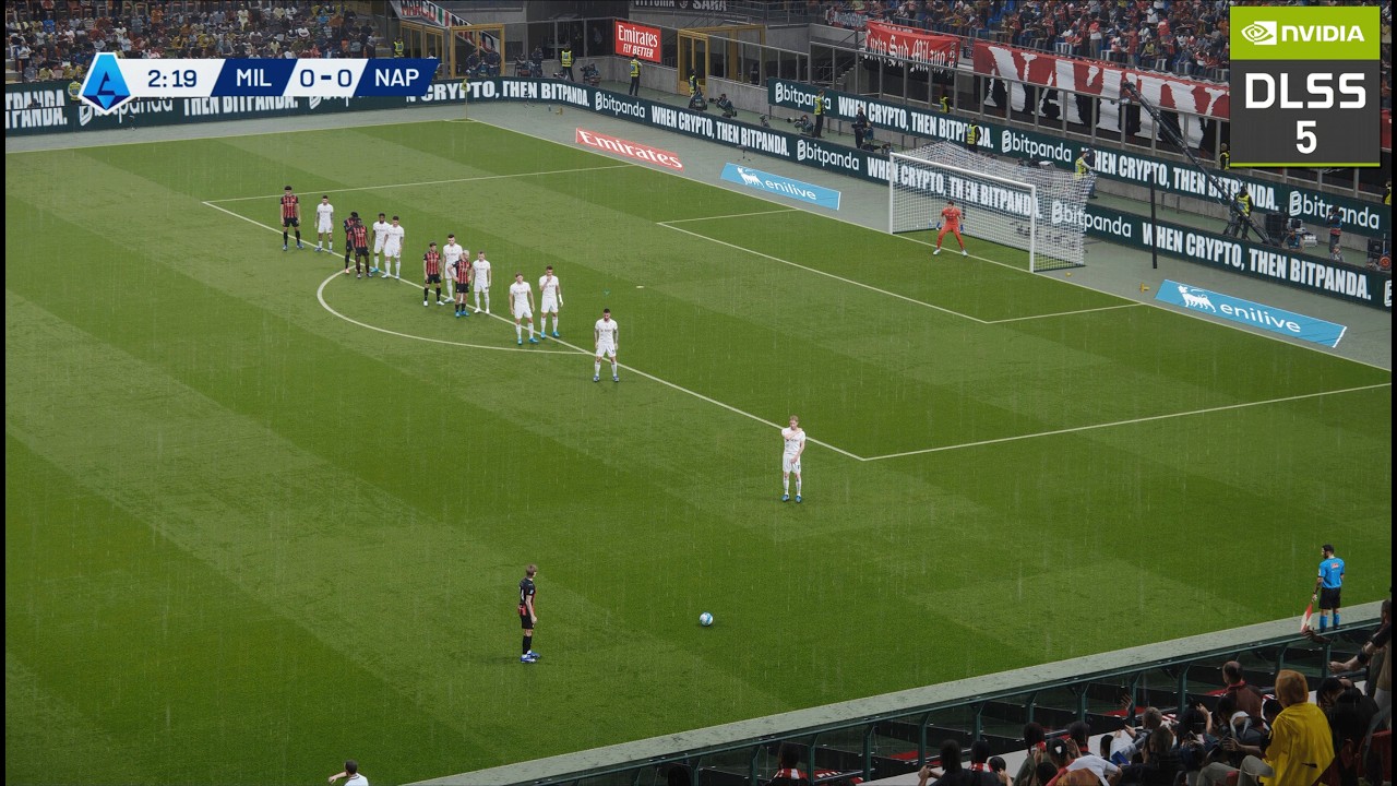 PES 2026 DLSS 5 RenoDX Mod | 4K Neural Rendering Showcase | AC Milan vs Napoli | RTX 5090 |