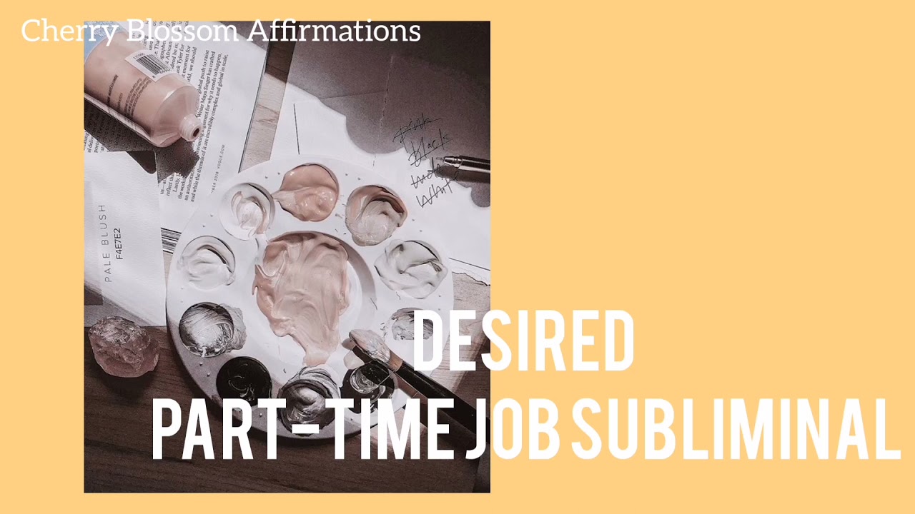 ( rain) Desired Part-time job subliminal | Cherry Blossom Affirmations |