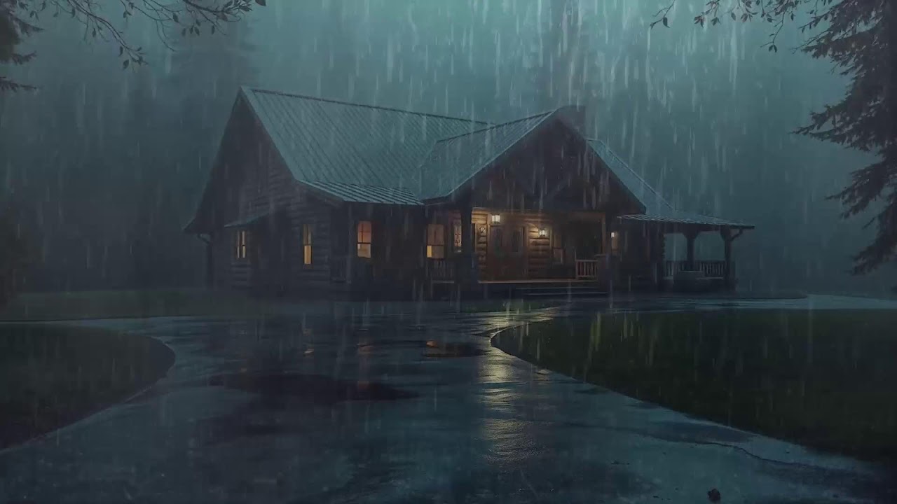 Fall Asleep With The Soothing Sounds Of Rain And Thunder | Rain Sounds For Sleeping ASMR