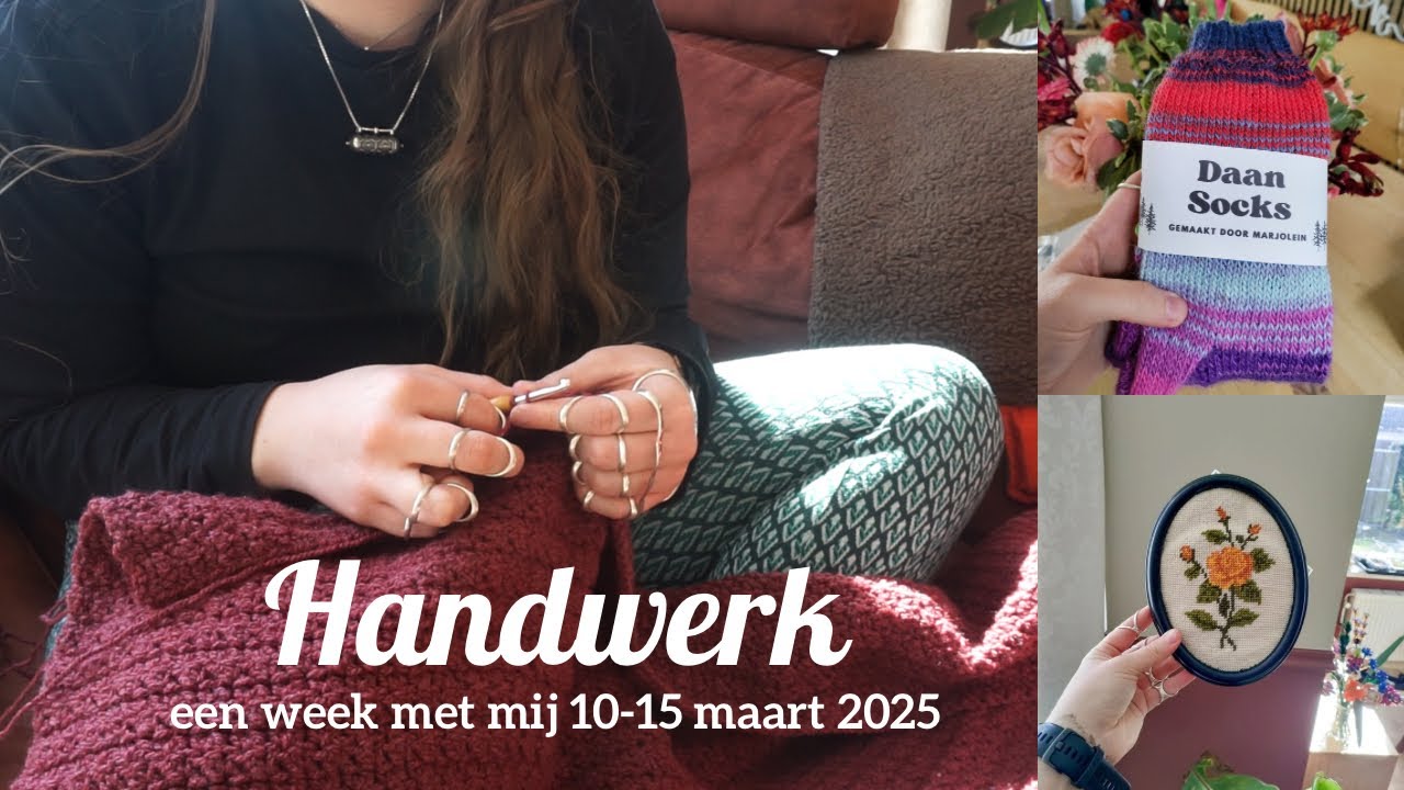 Handwerk een week met mij | haken, breien, borduren, handwerkboek bijwerken en nog veel meer