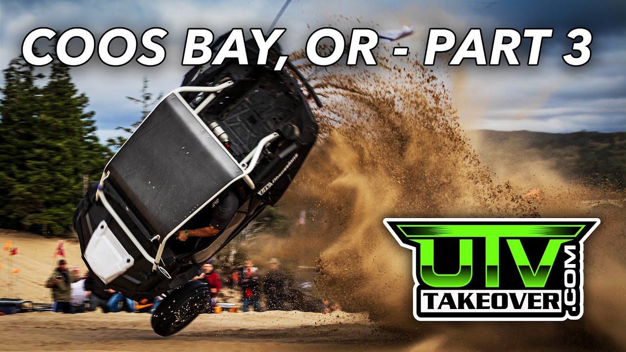 UTV Takeover Coos Bay, OR - Part 3 - Wheeliefest, Hillfest, Drags & Huckfest | The SXS Guys Vlog