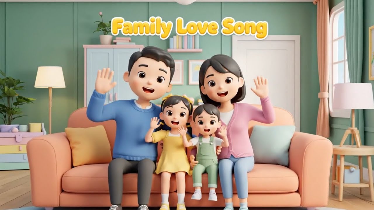 Family Love Song ❤️👨‍👩‍👧 | Warm Family Song for Kids | Kindness & Values Nursery Rhyme