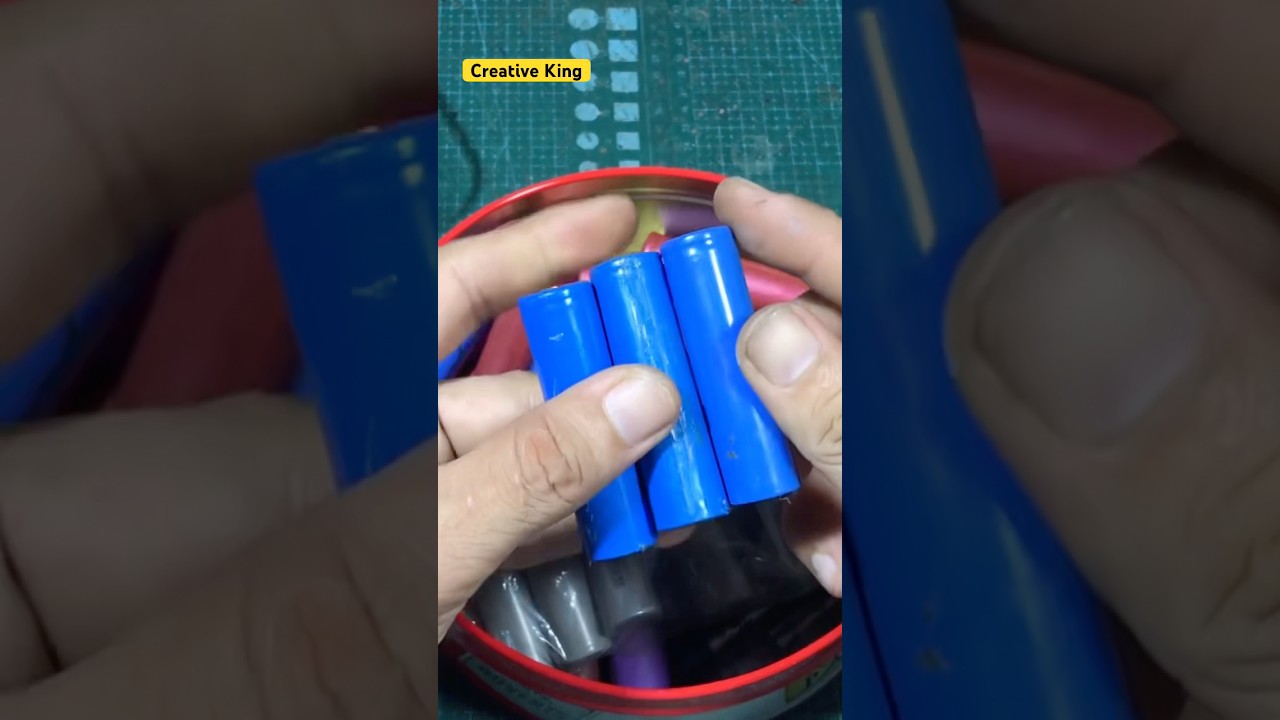 Self-soldering 3S 1P 12.6V Lithium battery block #shorts