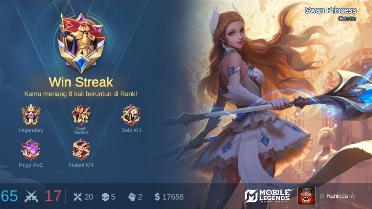 WIN STREAK ODETTE || MOBILE LEGENDS BANG-BANG