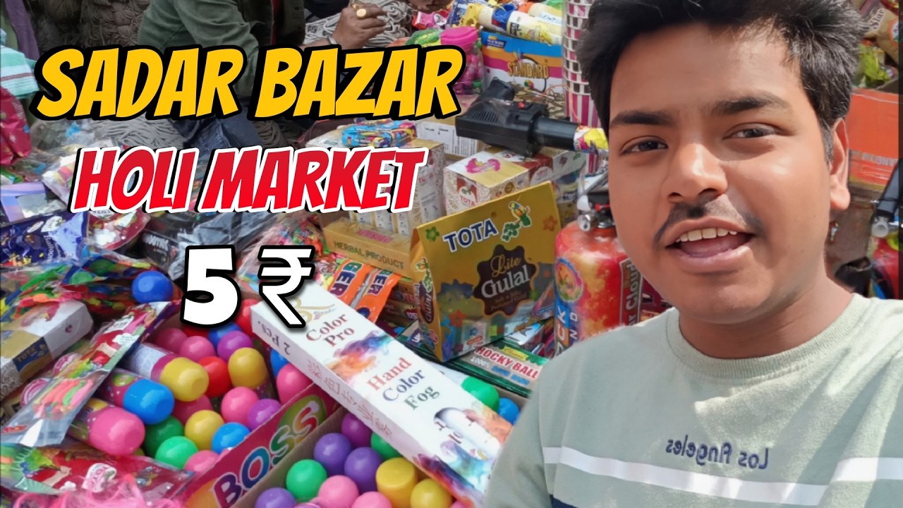 Holi Shopping In Sadar Bazar 2026 😍💥 | The Pradeep Vlogz