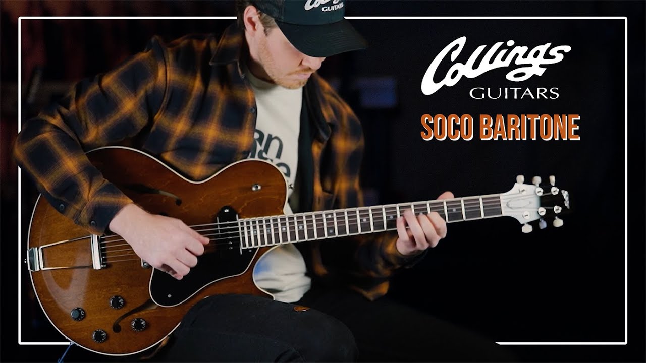 Acoustic Music Works - Collings SoCo 16 Baritone, Maple with Walnut Finish, Lollar Pickups