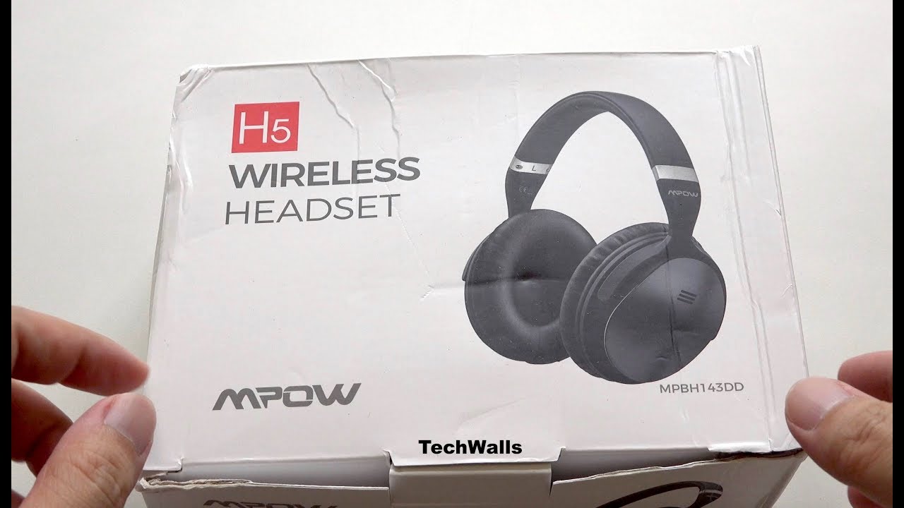 Mpow H5 Active Noise-Cancelling Over-Ear Wireless Headphones Unboxing