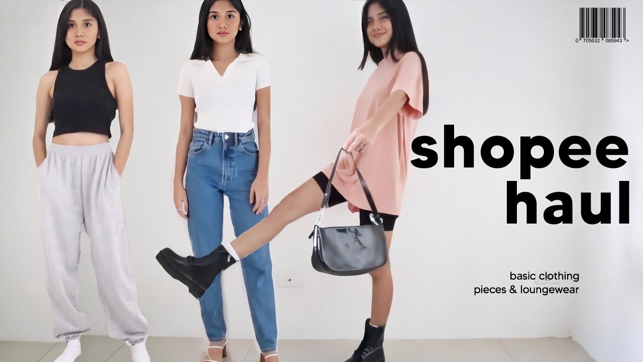 BEST AFFORDABLE SHOPEE HAUL: Basic Clothing (jeans, bags, loungewear)