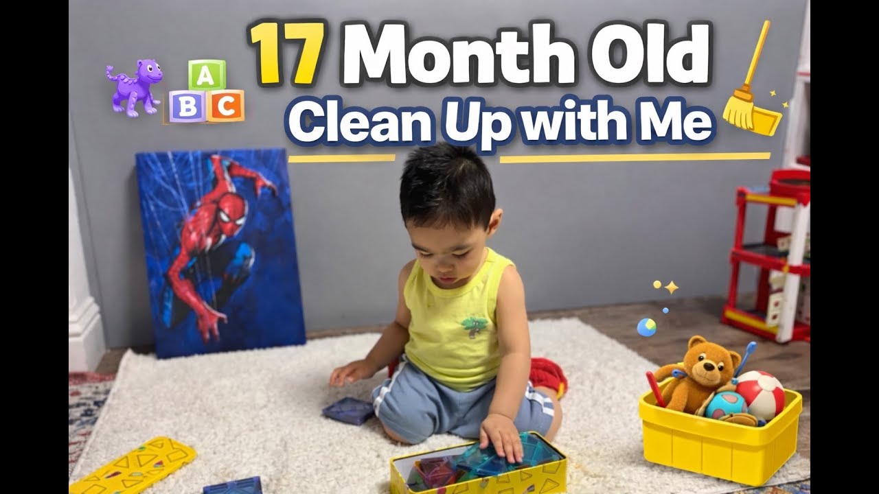 17 Month Old | Clean Up With Me