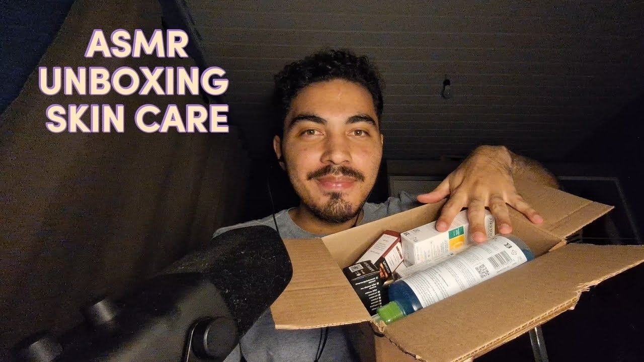 ASMR UNBOXING: produtinhos de SKIN CARE.  🛍💤