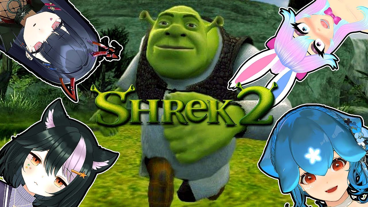 Bao plays Shrek 2 with @AkumaNihmune, @CottontailVA & @TobsChannel