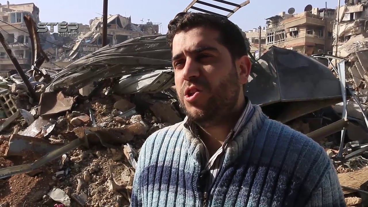 شاهد الدمار الهائل في مدينة حرستا بعد 24 يوماً من القصف الجوي المتواصل على المدينة بالغوطة الشرقية