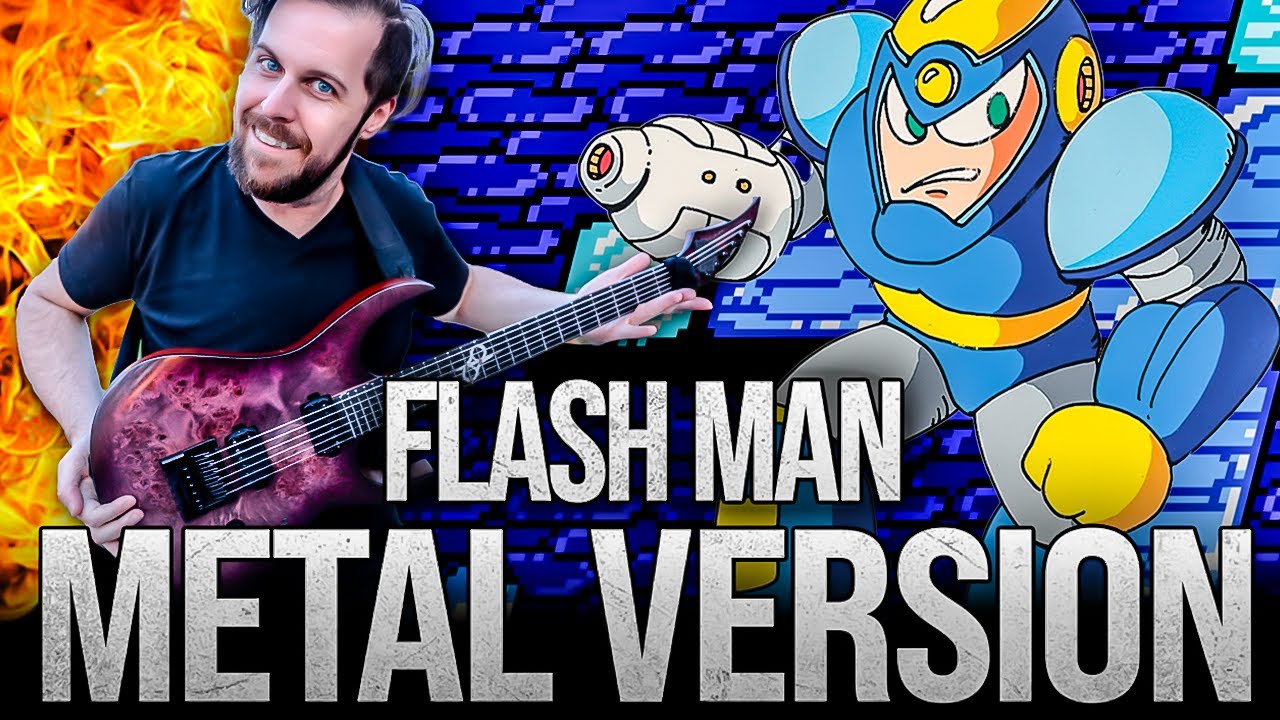 Mega Man II (Flash Man) goes harder 🎵 METAL VERSION