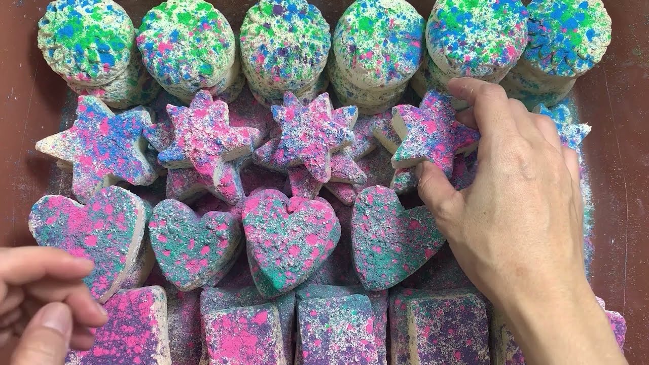 ASMR ~ Reformed Gym Chalk ~⬛🔵💜⭐ Satisfying