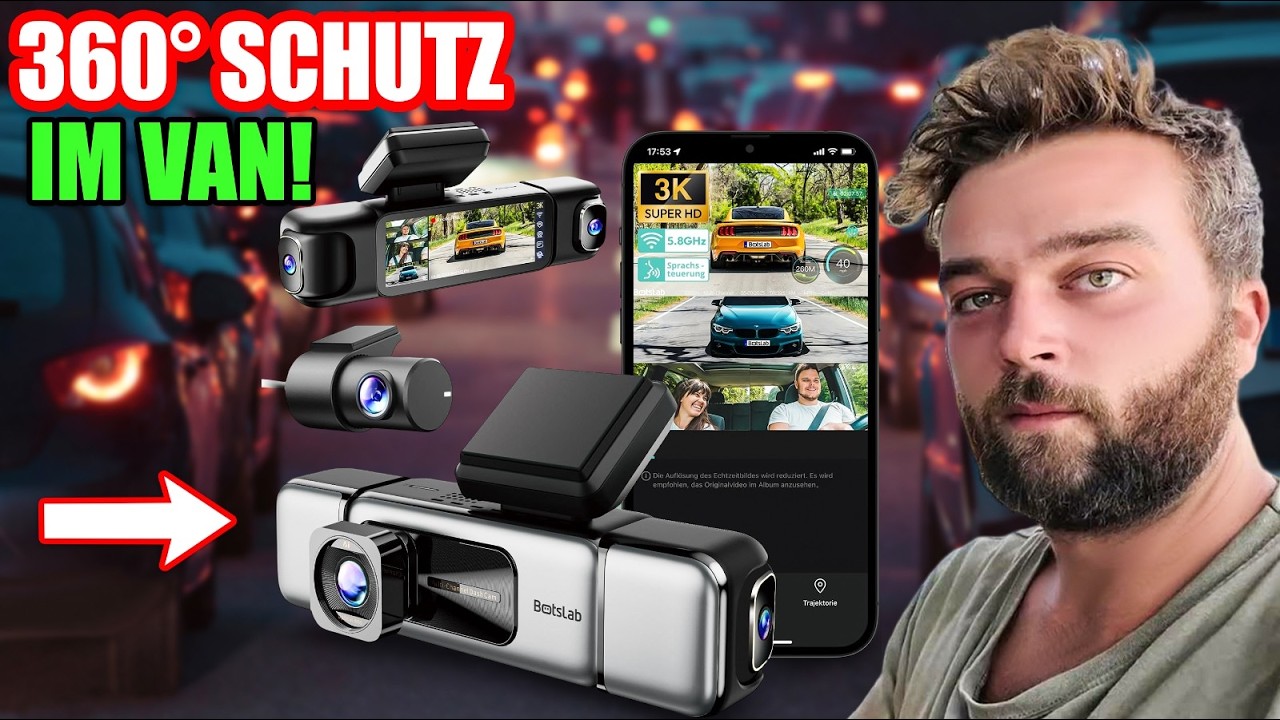 360 BOTSLAB Daschcam: 4 KAMERAS in EINEM Gerät? Unglaublich!