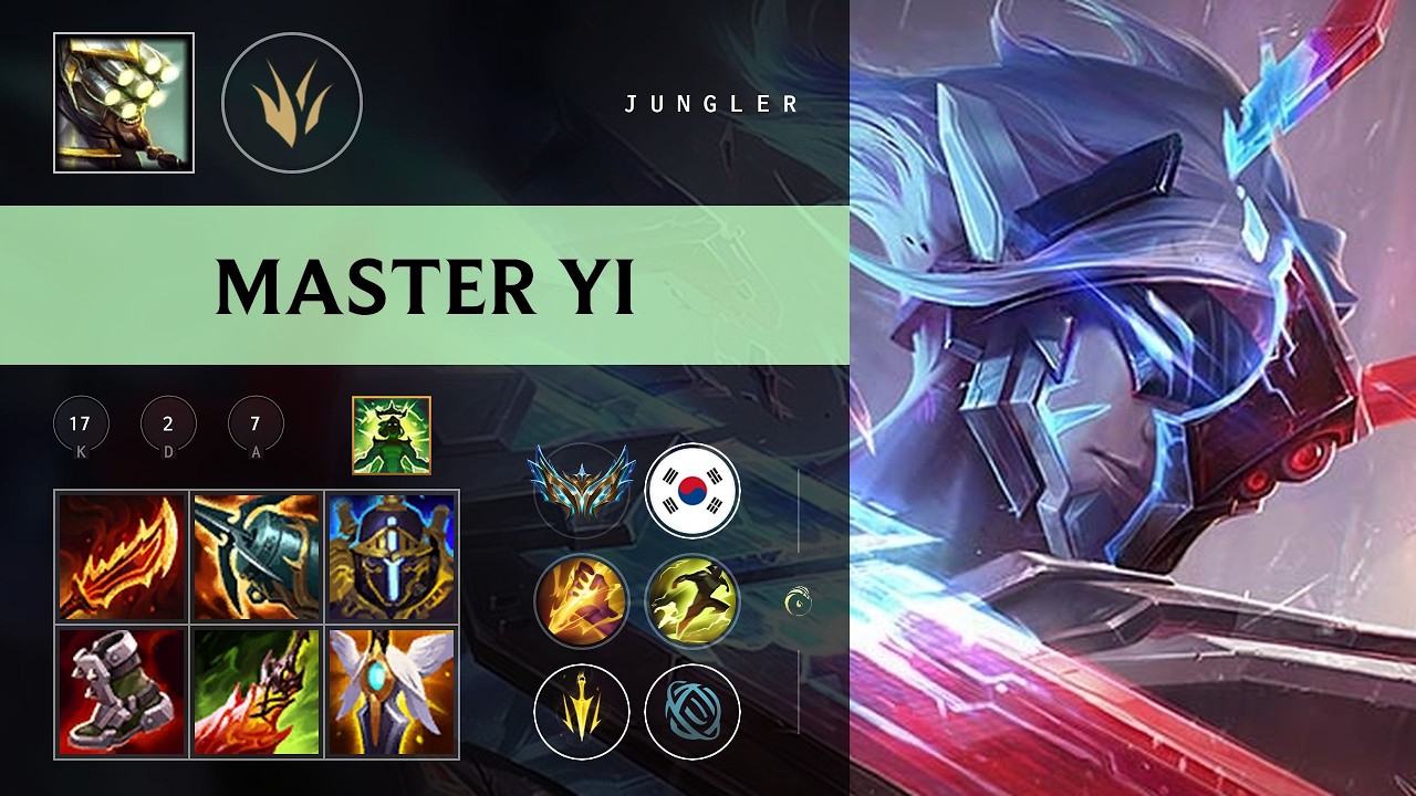 Master Yi Jungle vs Ambessa - KR Challenger Patch 26.08