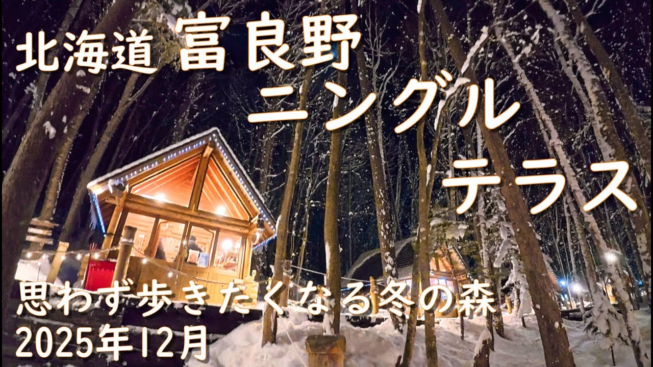 【富良野 ニングルテラス】思わず歩きたくなる冬の森 [Furano Ningle Terrace] A winter forest that makes you want to walk