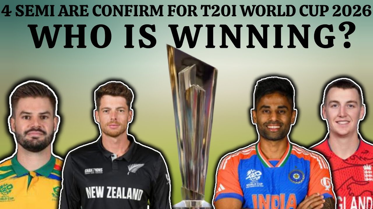 🚨 TOP 4 CONFIRMED! 😱 NZ, SA, IND, ENG Into T20 World Cup 2026 Semi Final!  #cricket #viralSports