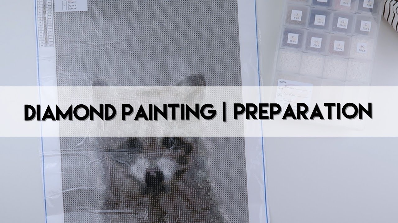 Diamond Painting - Preparation | Racoon