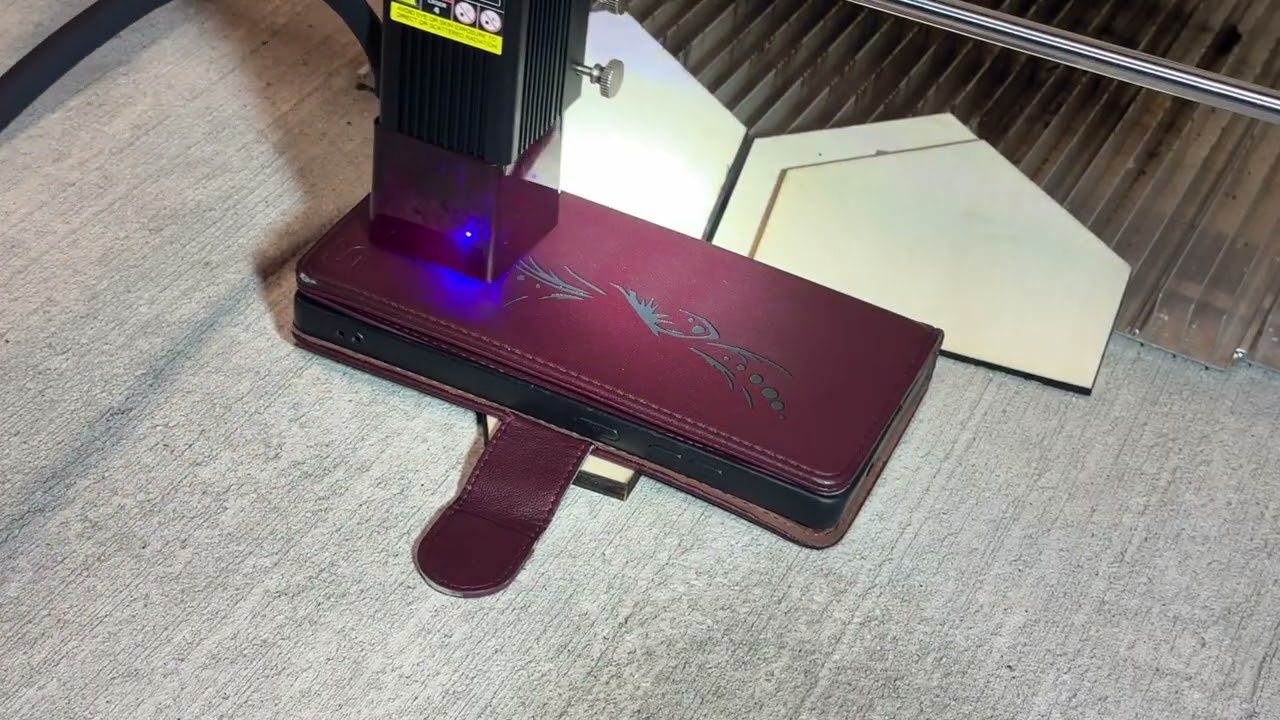 Beautiful butterfly engraving on mobile cover