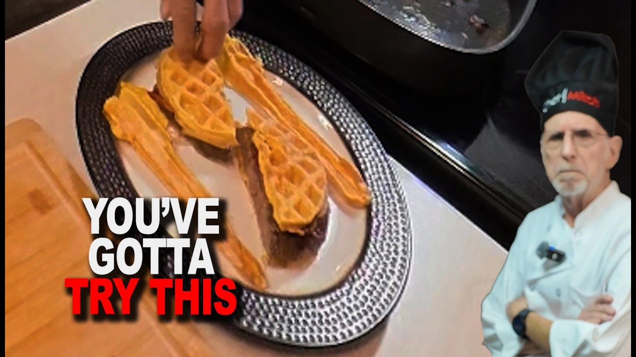 Bacon Burger Cheddar Chaffle Sandwich! Quick To Make! YUMMY!