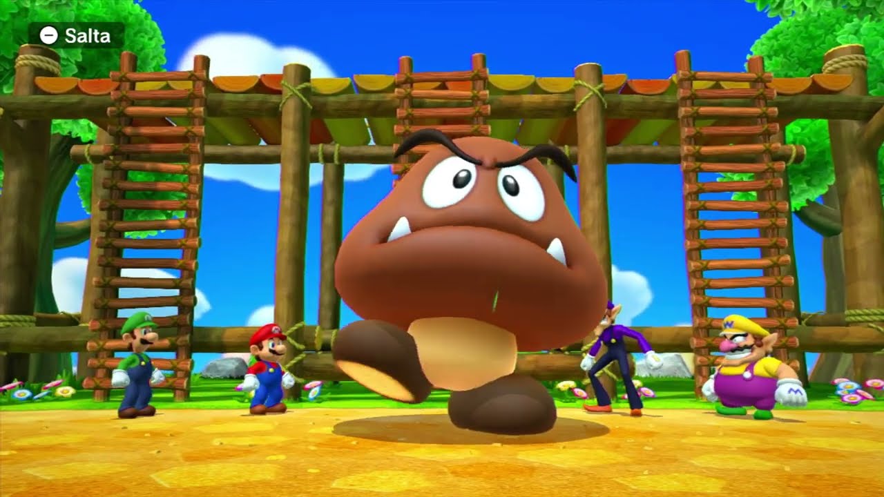 Mario party 10 - Parco dei funghi relax game - Mario e Luigi vs Wario e Waluigi
