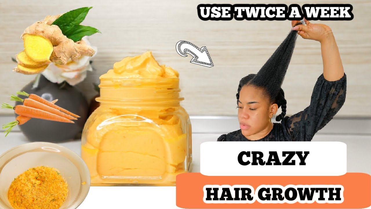 YOUR HAIR WILL NEVER STOP GROWING |CARROT AND GINGER HAIR GROWTH BUTTER FOR LONG AND THICK HAIR💯✅
