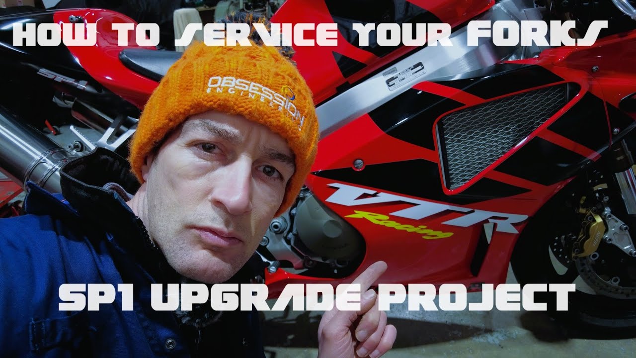 How to service and upgrade your forks. Dave's Honda SP1 upgrade project. Fork seal change + re-valve