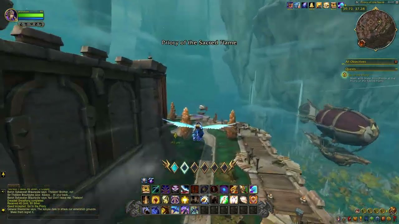 The War Within Quest 452: Go to the Priory (WoW, human, paladin)