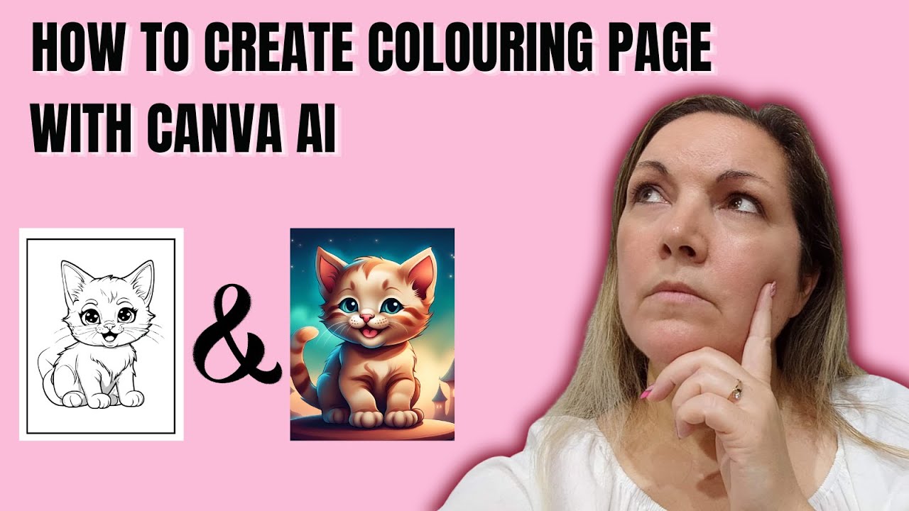 How to Create Colouring page with Canva AI