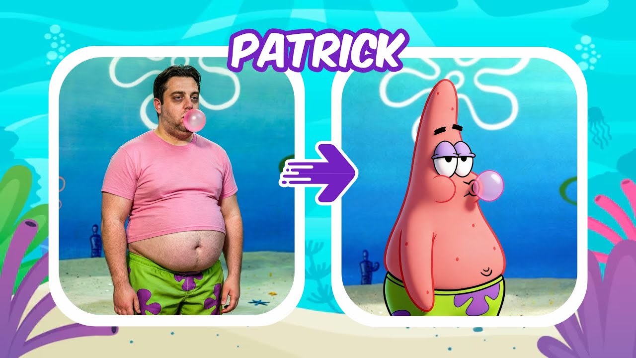 🧽BOB ESPONJA🍍 COMO SERIAM OS PERSONAGENS VERSÃO HUMANOS? | somente 4% acertam #quiz #focaquiz