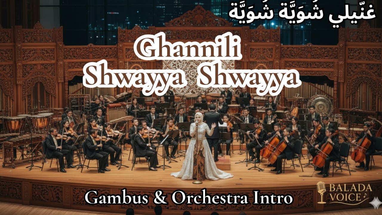 Ghannili Shwayya Shwayya Non Stop – غنّيلي شُوَيَّة شُوَيَّة |  Gambus & Orchestra 