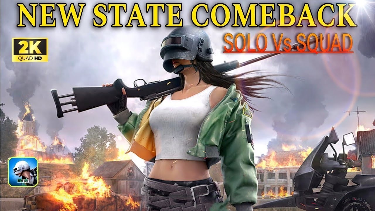 NEW STATE MOBILE | SOLO VS SQUAD | FULL RUSH | ERANGLE