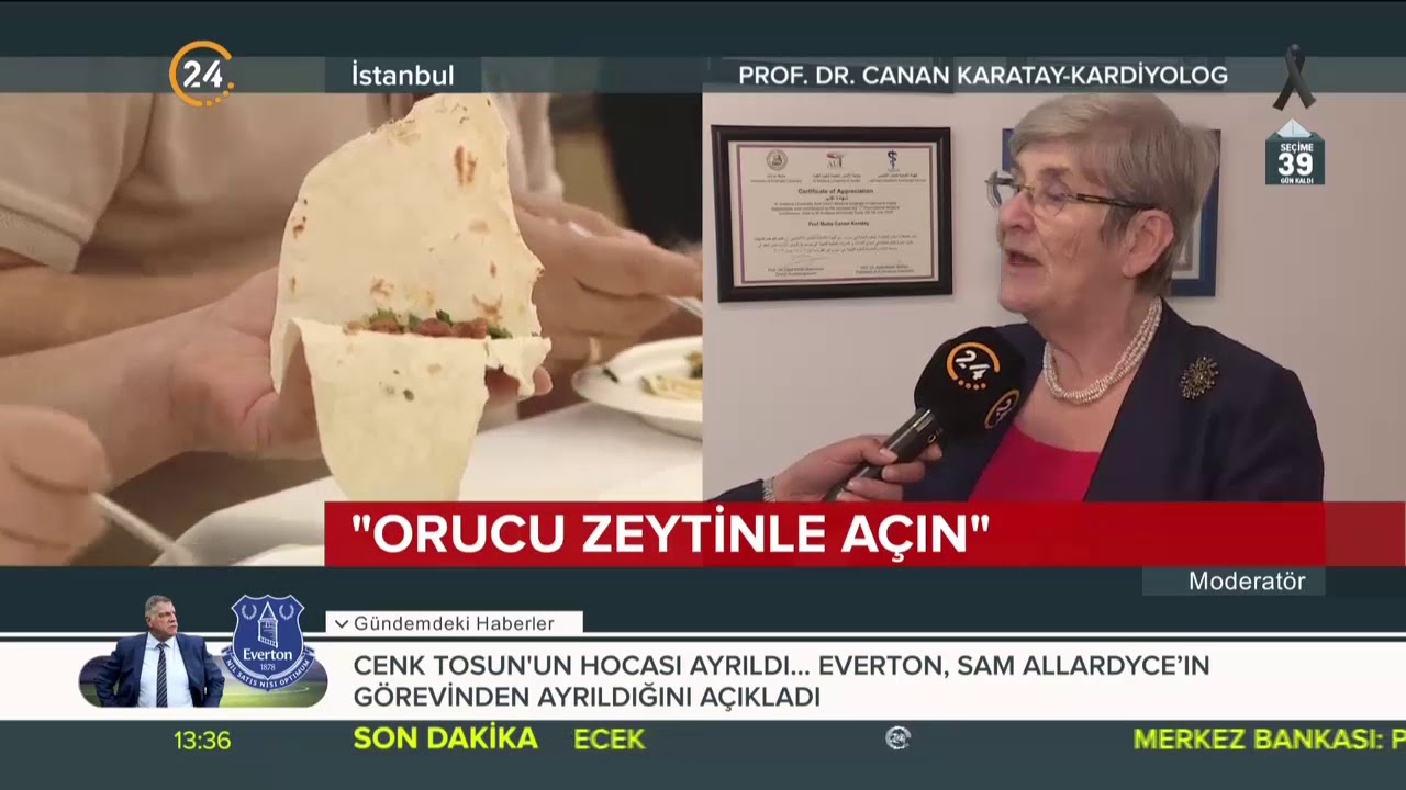 Ramazan'da nasıl beslenmeliyiz? Canan Karatay 24 TV'de anlattı