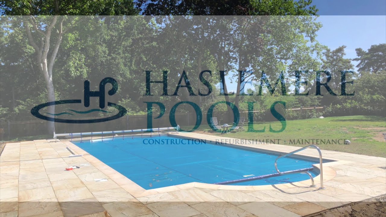 Swimming pool refurbishment, pool surround, Surrey, UK