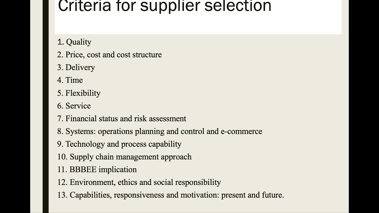Supplier Management