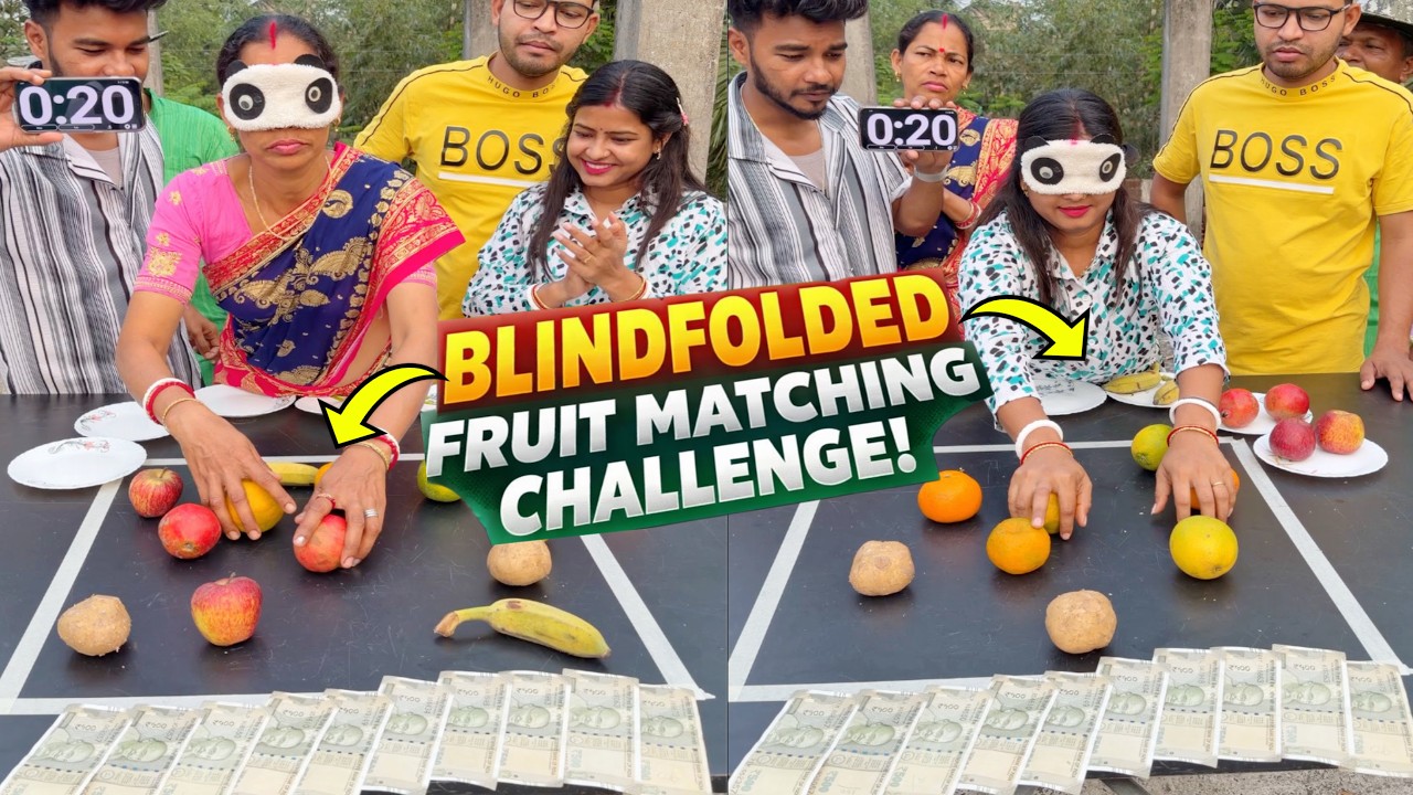 Fruits Matching Win Money Funny Challenge Game With Family