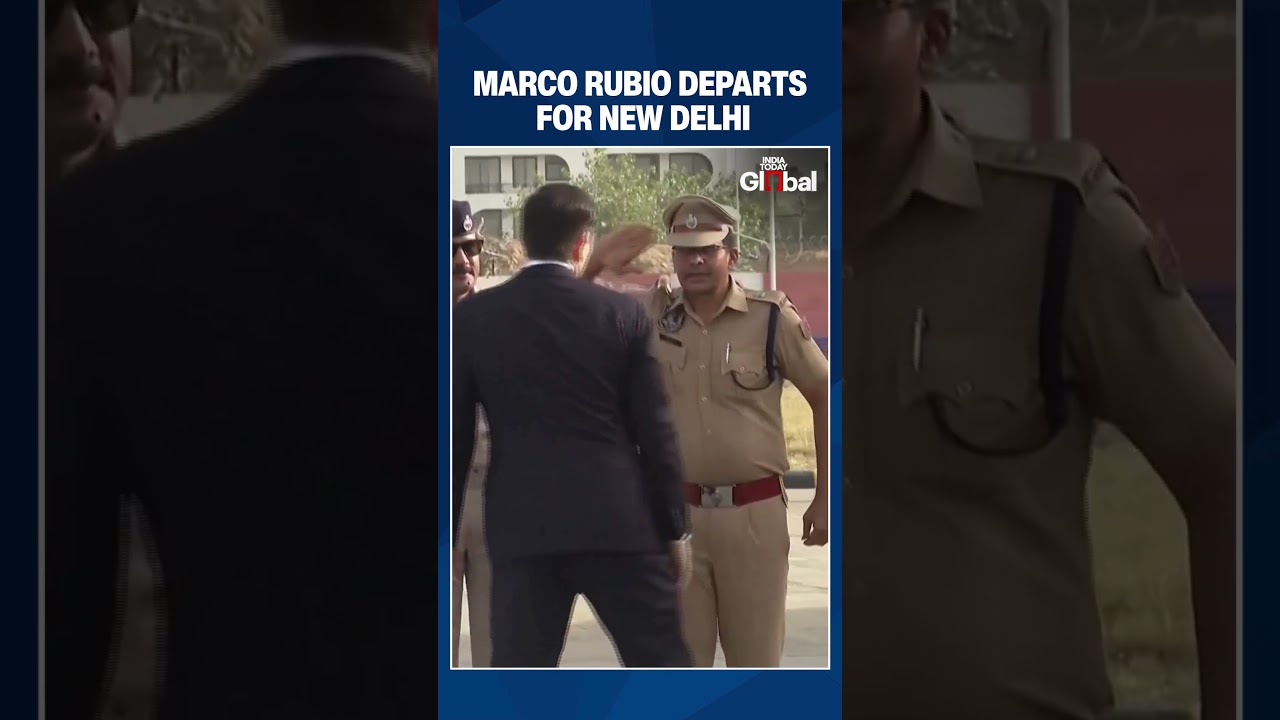 Marco Rubio Departs Jaipur For New Delhi During His India visit