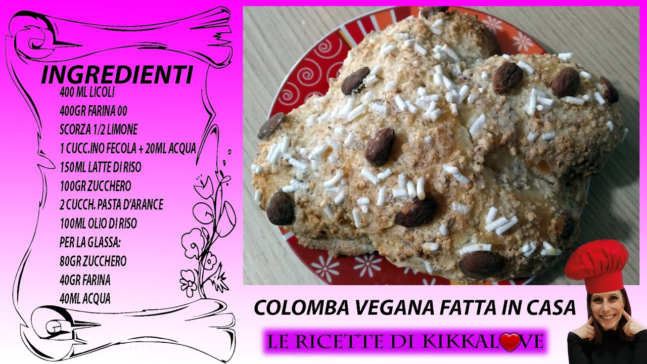 Colomba vegana con licoli senza stampo