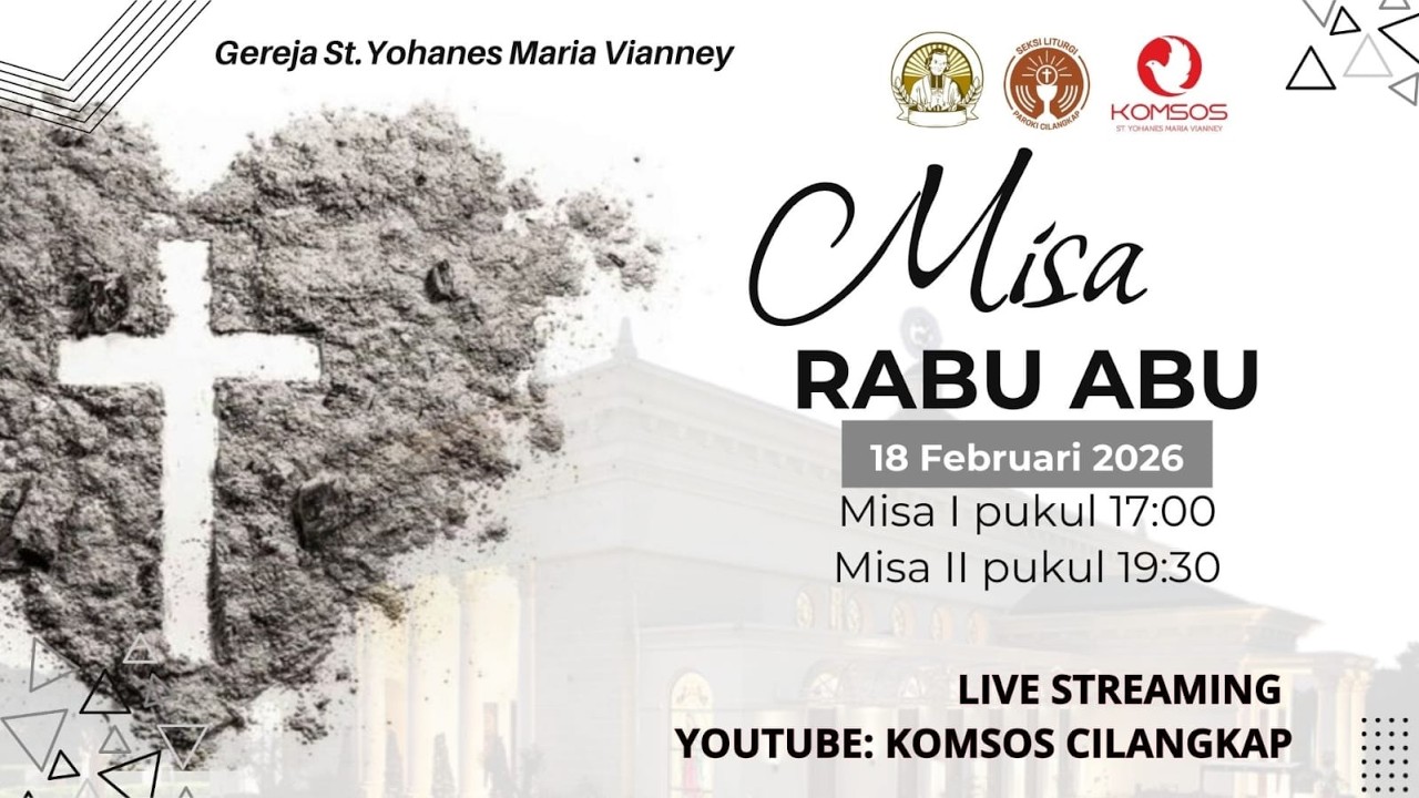 MISA I RABU ABU PUKUL 19.30 WIB #PAROKICILANGKAP