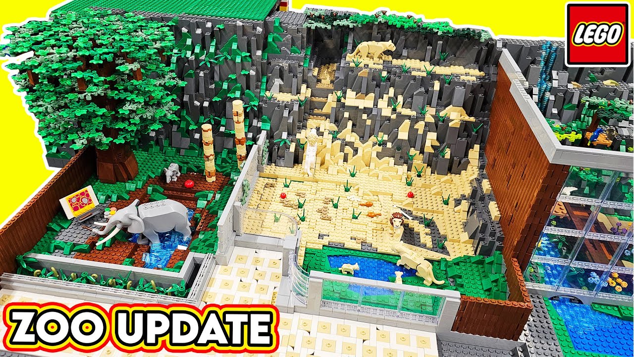 LEGO Zoo Update | Elephant & Lion Exhibits!