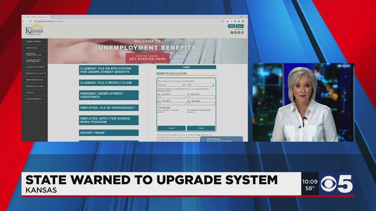 Kansas was warned to upgrade system for unemployment claims