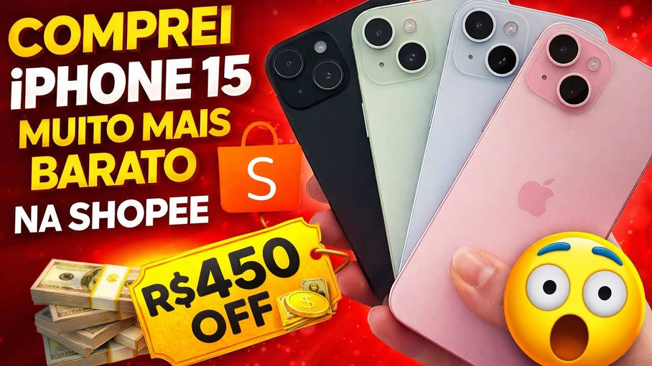 Comprei a IPhone 15 128Gb mais Barato na Shopee - Parte 01 #iphone15 #iphone 