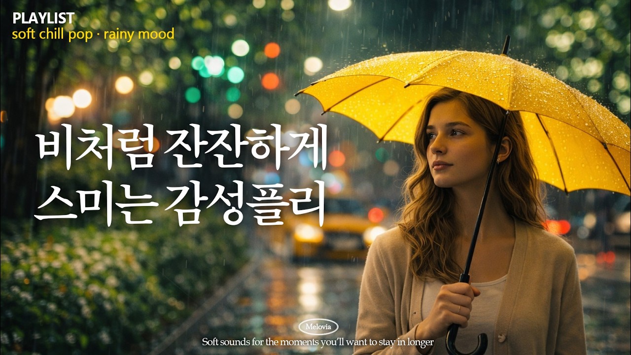 잔잔한 설렘, 봄비와 너 ☔️ | 감성을 적시는 Soft Chill Pop | Spring Playlist🌸(3시간 광고없음)