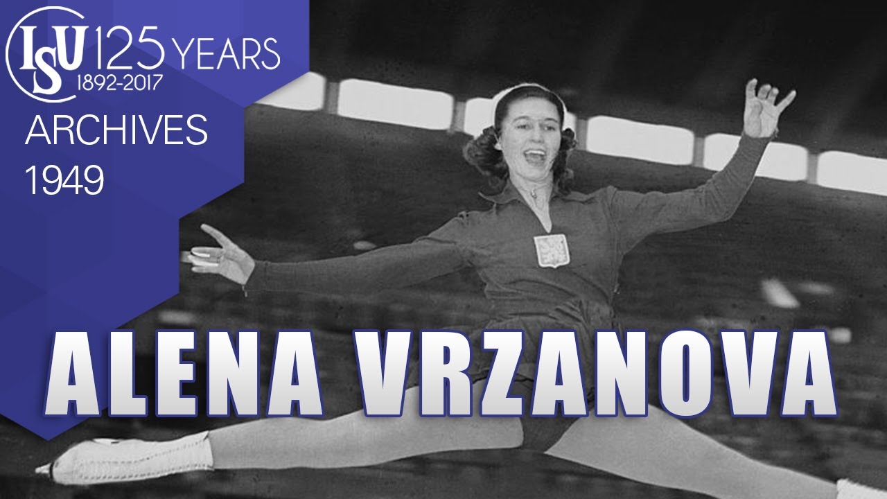 Alena Vrzánová (TCH) - World Championships Paris 1949 - ISU Archives