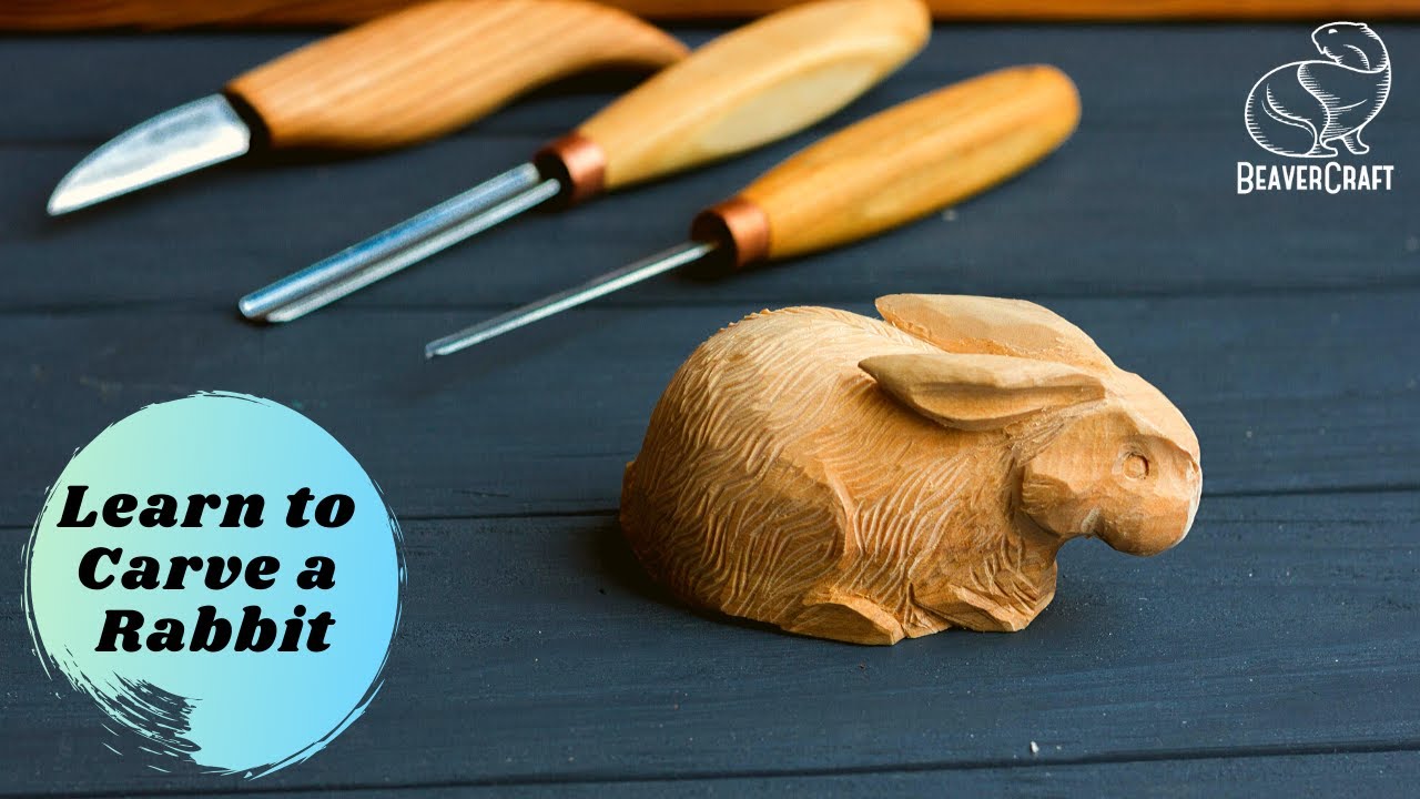 Carving a Rabbit out of Wood - Full Tutorial