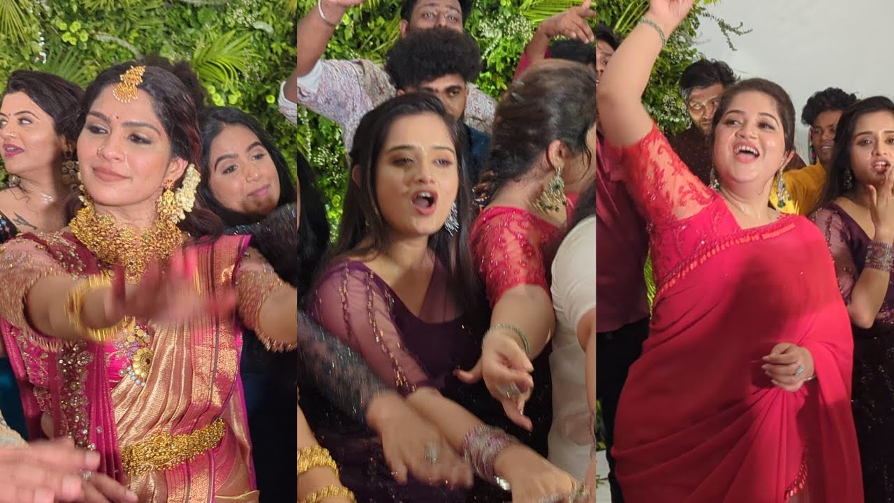 വേദിയിൽ വെടിച്ചില്ല് ഡാൻസുമായി ഗോപികയും ഷഫ്നയും സ്വാസികയും! 😍 Swasika Wedding Gopika Anil Shafna